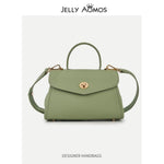 Load image into Gallery viewer, Green Pebbled leather crossbody bag
