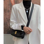 Load image into Gallery viewer, JA 1995 Leather Baguette Shoulder Bag
