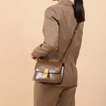 Load image into Gallery viewer, Cowhide Square Leather Crossbody Bag

