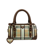 Load image into Gallery viewer, vintage Plaid bowling bag
