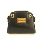 将图像加载到图库查看器中，black Vintage style leather handbags
