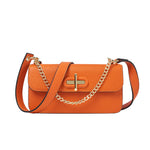 Load image into Gallery viewer, Orange Convertible Chain Strap Shoulder Bag
