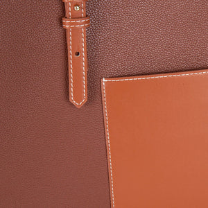 JA 1995 Leather Color-Block Tote Bag.