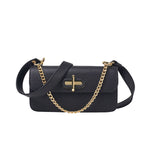 Load image into Gallery viewer, Black Convertible Chain Strap Shoulder Bag
