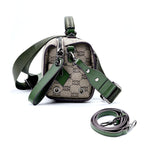 Load image into Gallery viewer, Green Vintage Web Small Boston Bag

