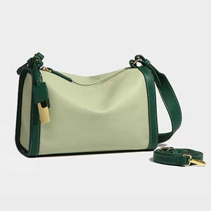 Olive Green slouchy leather crossbody bag