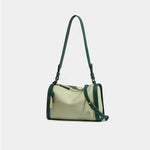 Muat gambar ke penampil Galeri, Olive Green slouchy leather crossbody bag
