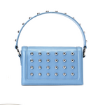 Load image into Gallery viewer, Cattle split leather rivet studded crossbody bag
