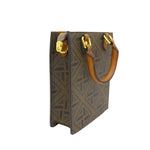 将图像加载到图库查看器中，Mini Grind Colorblock Tote Bag with gold handle
