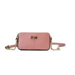 Load image into Gallery viewer, Bow decor lychee pattern crossbody bag
