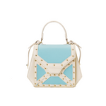 Load image into Gallery viewer, JA 1995 Color-Block Leather Bag with Rivet
