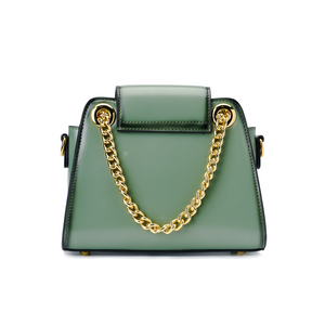 Vintage Style Leather Handbags with Golden Chain